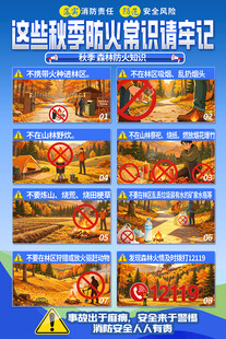森林防火知识宣传海报