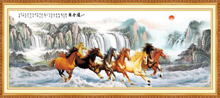 马到成功壁画