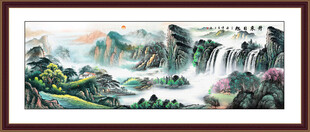 经理办公室山水画