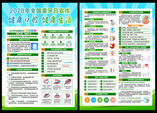 2026年全国爱牙日宣传单