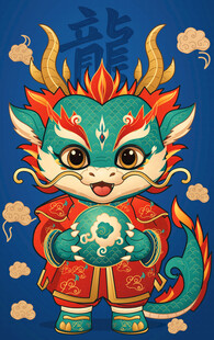 国潮生肖龙瑞龙呈祥