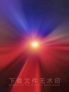 红蓝放射炫光背景