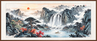 迎客松装饰画