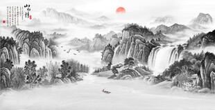 禅意水墨画