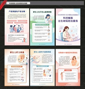 儿童健康护理知识海报集