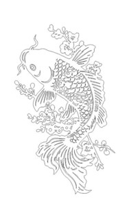 鱼 激光雕刻路径