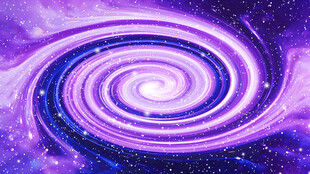 紫色旋涡星空