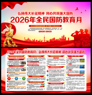 国防教育海报