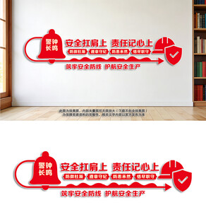 安全生产文化墙设计效果图