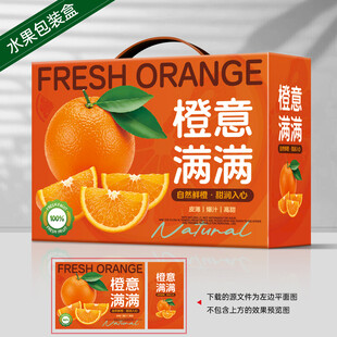橙子包装 脐橙礼盒