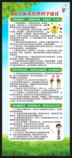 体重管理展架