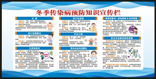 冬季传染病预防知识宣传栏