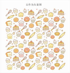 烘焙甜甜圈蛋糕厨师