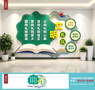 校园文明礼仪文化墙