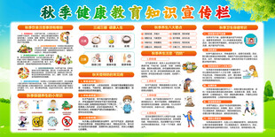 秋季健康知识宣传栏