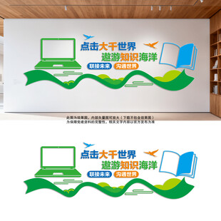 电子阅览室文化墙