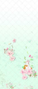 清新花卉图案背景