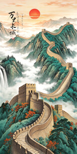 国画长城