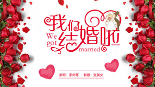浪漫婚礼我们结婚了