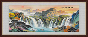 国画山水风景画