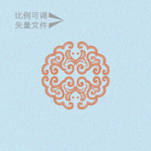 团花图案  