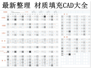 最新材质填充CAD大全