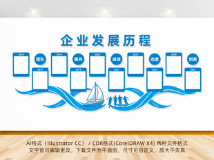 企业发展历程文化墙