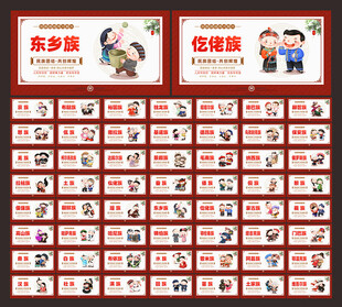 五十六个民族文化墙