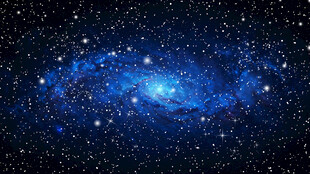 蓝黑宇宙星空星系