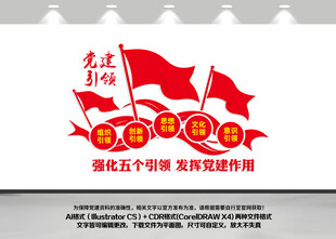 五个引领党建引领文化墙