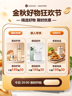 购物节 折扣促销单页