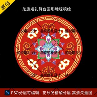 羌族羊头圆形板子