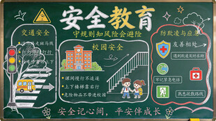 安全教育主题黑板报