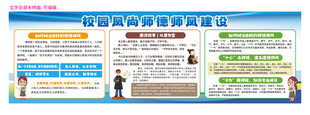 师德师风建设宣传展板
