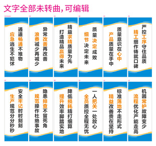 企业竖版制度展板模板