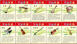 乐器展板