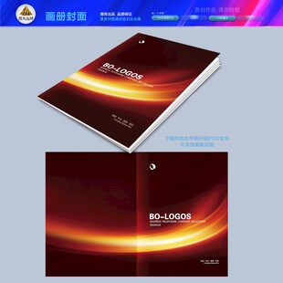 红金光效画册封面设计