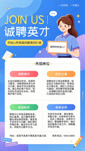 诚聘英才招聘海报