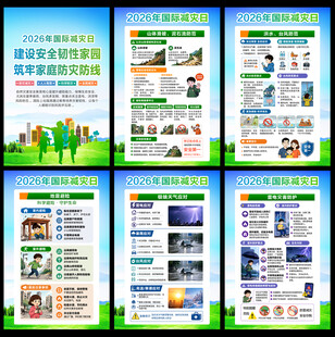 2026防灾减灾日海报