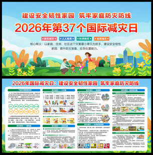 2026国际减灾日宣传栏