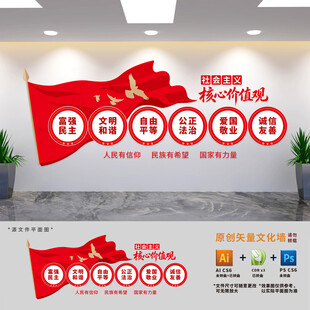 社会主义核心价值观文化墙