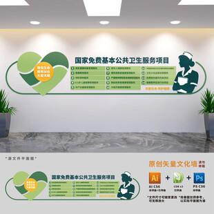 公共卫生服务项目文化墙