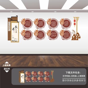 中医保健养生文化墙展板