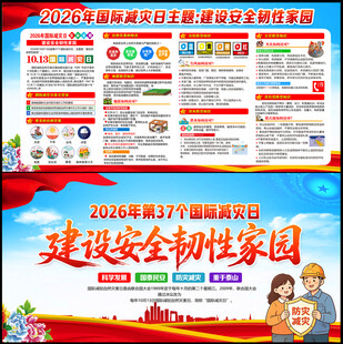 2026国际减灾日展板