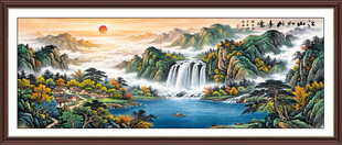 经理办公室山水画