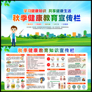 2026年秋季健康教育宣传栏