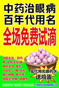 中药治眼病促销海报