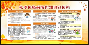 秋季传染病预防知识宣传栏