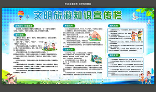 文明旅游知识宣传栏