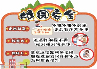 校园安全宣传海报
